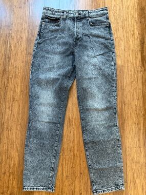 H&M Charcoal Gray Mom Jeans